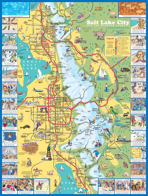 Map Of Salt Lake City Area - Vector U S Map