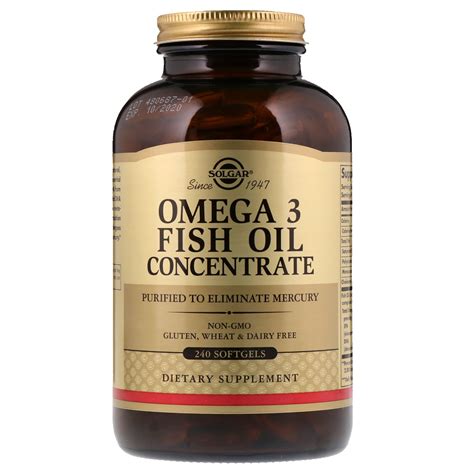 Solgar, Omega-3 Fish Oil Concentrate, 240 Softgels | By iHerb