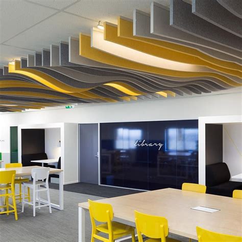 Acoustic Baffles - stunning and highly effective www.completeacousticsolutions.co.uk | Acoustic ...