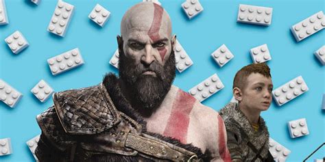 Custom LEGO God Of War Minifigures Feature Removable Beard for Kratos