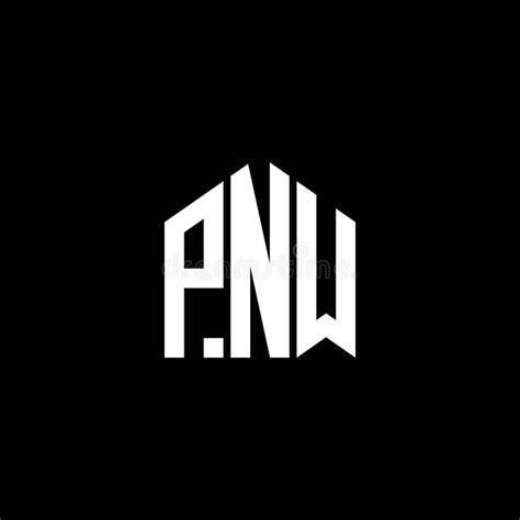 PNW Letter Logo Design on BLACK Background. PNW Creative Initials ...