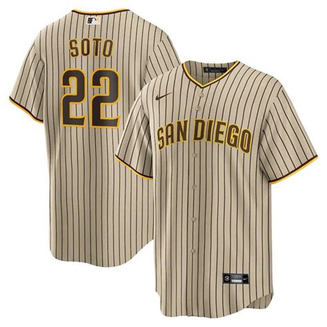 Mens San Diego Padres #22 Juan Soto Nike Navy Cooperstown Collection Jersey