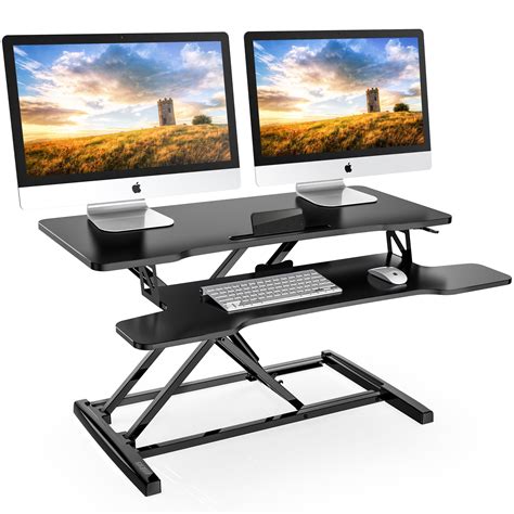 FITUEYES 32 inch Standing Desk Stand Up Desk Sit To Stand Height Adjustable Desk SD308001WB ...