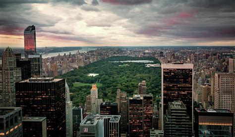 Central park at dusk Photograph by Boaz Zemer - Fine Art America