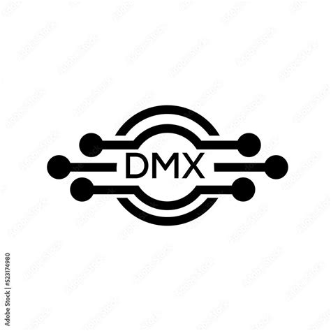 DMX letter logo. DMX best white background vector image. DMX Monogram ...