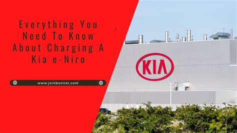 Kia e-Niro Charging Guide