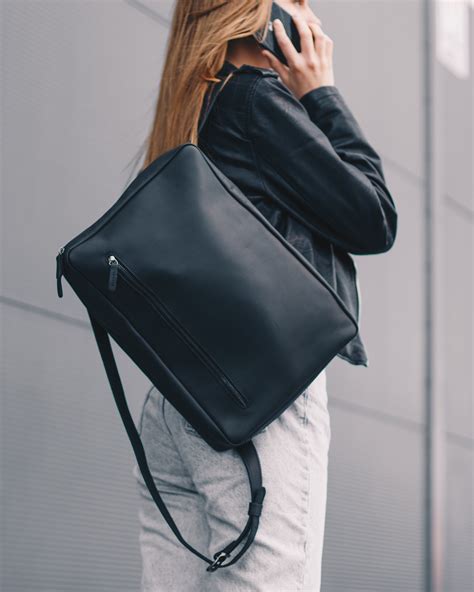 Office Backpack Laptop Leather Backpack Work Backpack for | Etsy