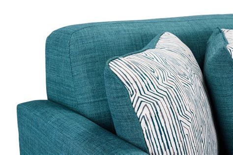 Raya Dark Teal Fabric Sofa