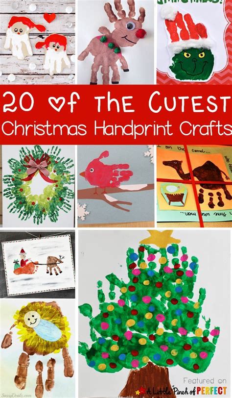 20 of the Cutest Christmas Handprint Crafts for Kids - A Little Pinch of Perfect | Baby ...