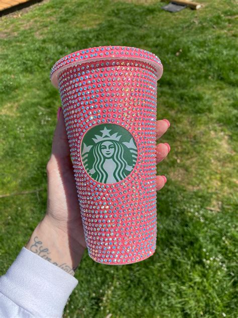 24 oz Rhinestone Starbucks cup | Etsy