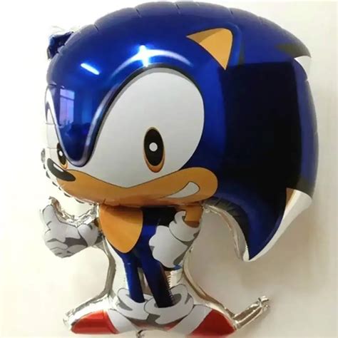 1pc Classic Toys Inflatable Sonic Balloons Party Decorations Mylar Balloons Cartoon Character ...