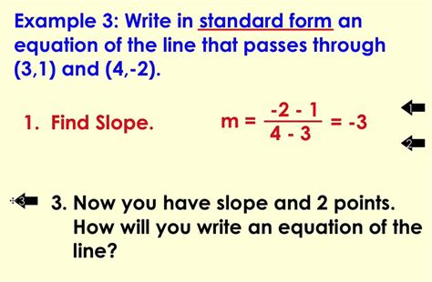 Lesson 5-4 Writing the Equation of a Line in Standard Form - YouTube