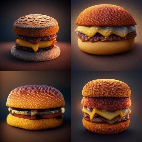 cheeseburger, 4K, ultra realistic, unreal render : r/midjourney