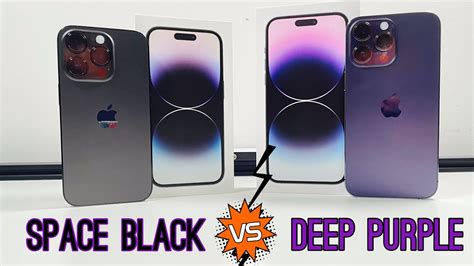 iPhone 14 Pro Space Black Vs Deep Purple - YouTube