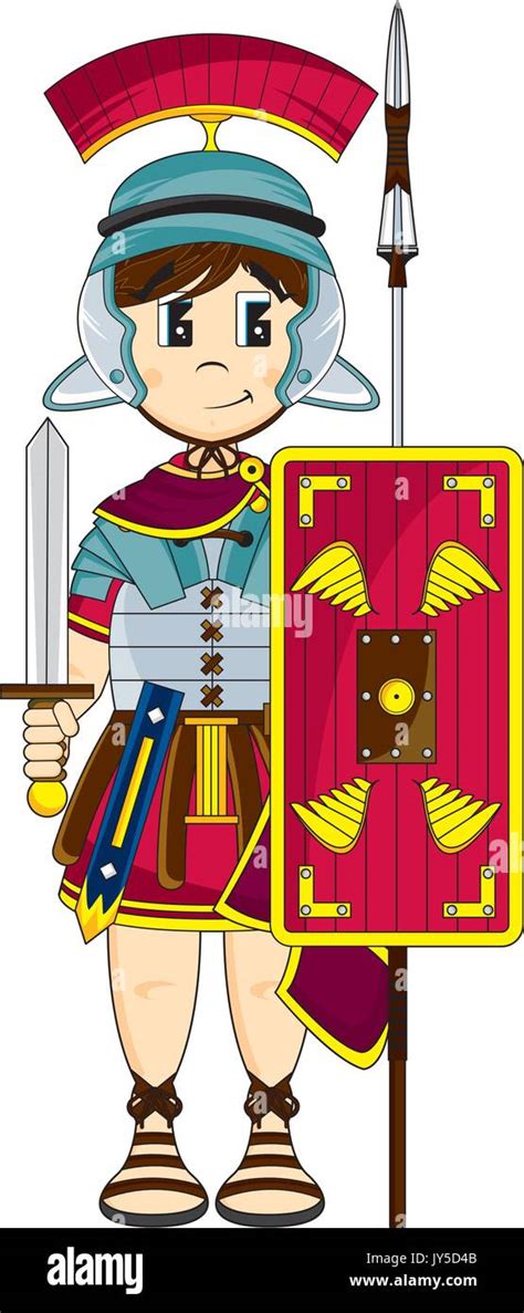 Cartoon roman soldier hi-res stock photography and images - Alamy