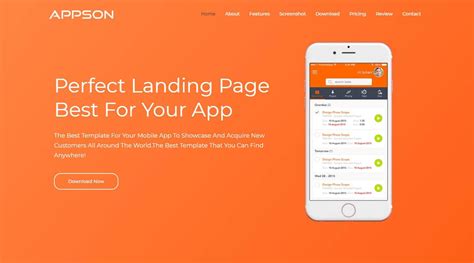 Appson: A Free Mobile App Website Template | Best Free HTML/CSS Templates