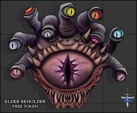 [OC][ART] Elder Beholder Token : r/DnD