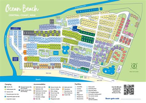 Park Map - NRMA Ocean Beach Holiday Resort