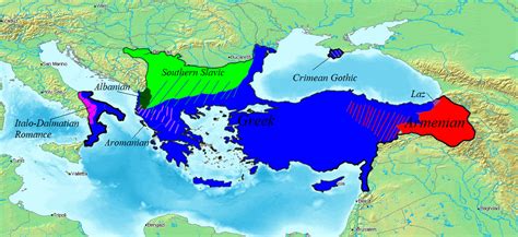 Map of languages spoken in Eastern Roman Empire c.1025 : r/MapPorn