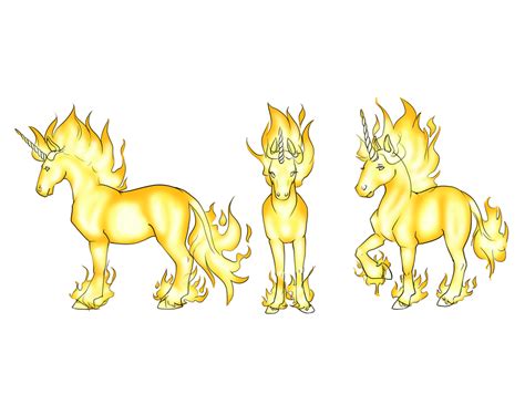 Fire unicorn- design for class by Zaphy1415926 on DeviantArt