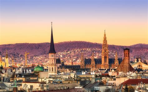 Download Austria Panorama City Man Made Vienna HD Wallpaper