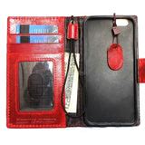 genuine natural leather case for iphone 6 4.7 stand cover book wallet ...