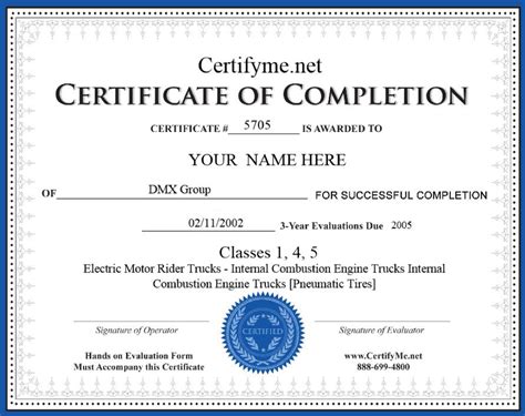 Printable Forklift Certificate Template Pdf - Printable Templates