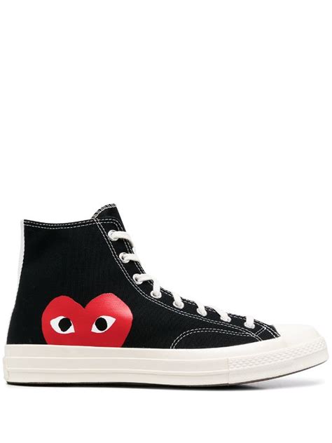 Comme Des Garçons Play X Converse Chuck Taylor 70 High-top Sneakers ...