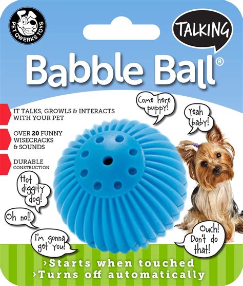 Pet Qwerks Talking Babble Ball Dog Toy, Small - Walmart.com