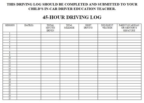 32+ Free Printable Driver Log Book Templates (Excel / Word) - Best Collections