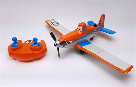 Disney Pixar Planes Large RC Supercharged Dusty Crophopper 10 Inch - Remote-Controlled Toys