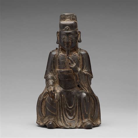 A bronze sculpture of a daoist dignitary, Ming dynasty (1368-1644). - Bukowskis