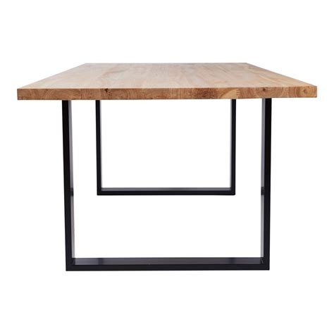 This modern and designer Pyrmont rectangular dining table is designed with a solid wooden and ...