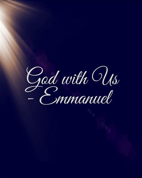 Emmanuel: God with us | Emmanuel bible, Christmas bible verses, Bible ...