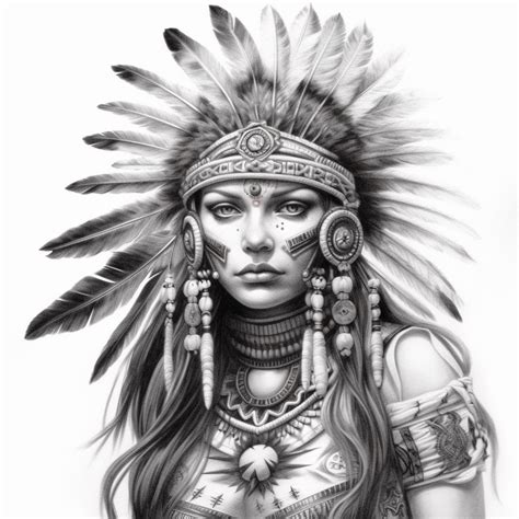 Native American Warrior Tattoos, Native Indian Tattoos, Native American Drawing, Native American ...