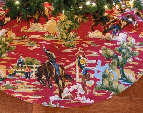 Cowboy Christmas Tree Skirt Western Tree Skirt Western - Etsy