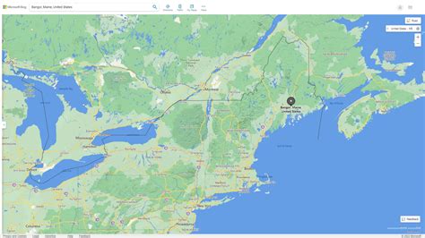 Bangor Maine Map - United States