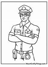Police Officer Coloring Page Free  Printable Templates sketch template