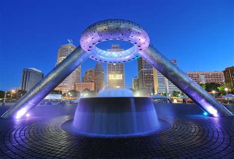 Detroit Riverfront | Detroit riverfront, Detroit, Detroit michigan