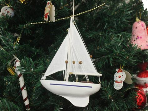 Buy Wooden Seas the Day Model Sailboat Christmas Tree Ornament - Model Ships