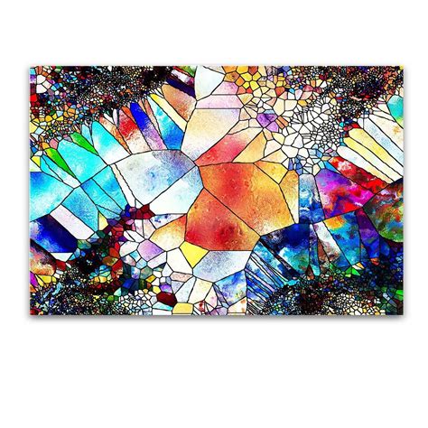 Startonight Tempered Acrylic Glass Wall Art - Abstract Multicolored ...