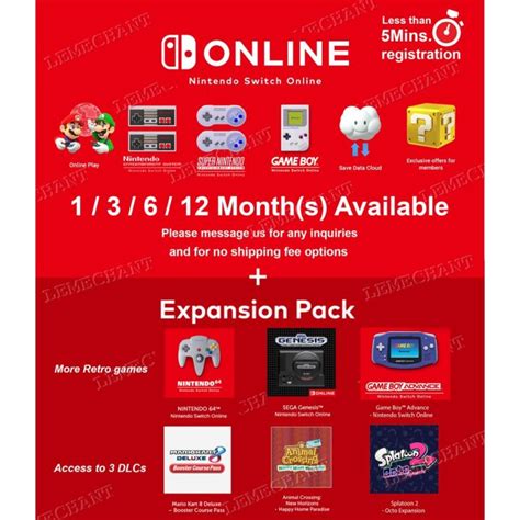 Nintendo Switch Online + Expansion Pack☁ | Lazada PH