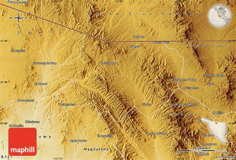 Physical Map of Nogales