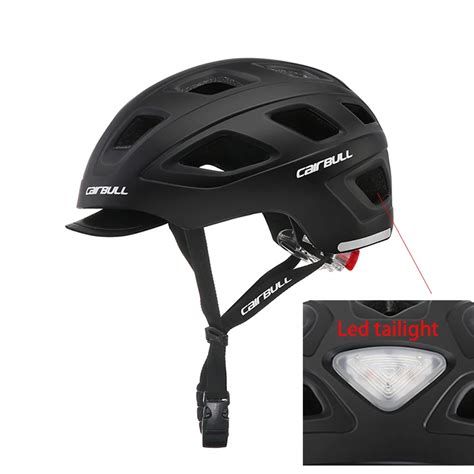 Bicycle helmets mountain road bike safety helmet men women removable brim with taillights BMX ...