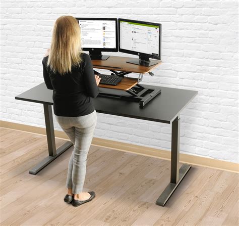 TechOrbits Standing Desk Converter Desk Height Adjustable Sit Stand