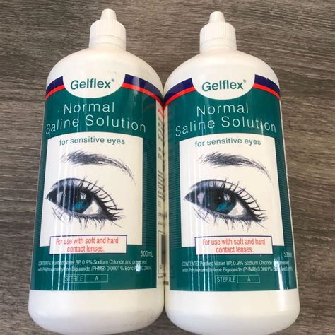 Gelfex Normal Saline Solution for Sensitive Eyes 500ml., Beauty ...