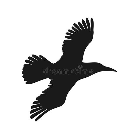 Design of raven silhouette stock vector. Illustration of magpie - 298422388