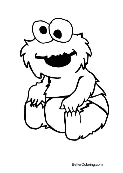 Effortfulg: Baby Elmo Coloring Pages