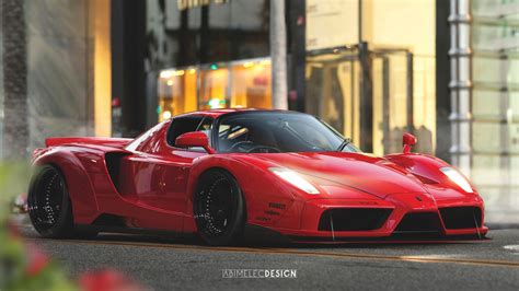 Red Enzo Ferrari Wallpaper