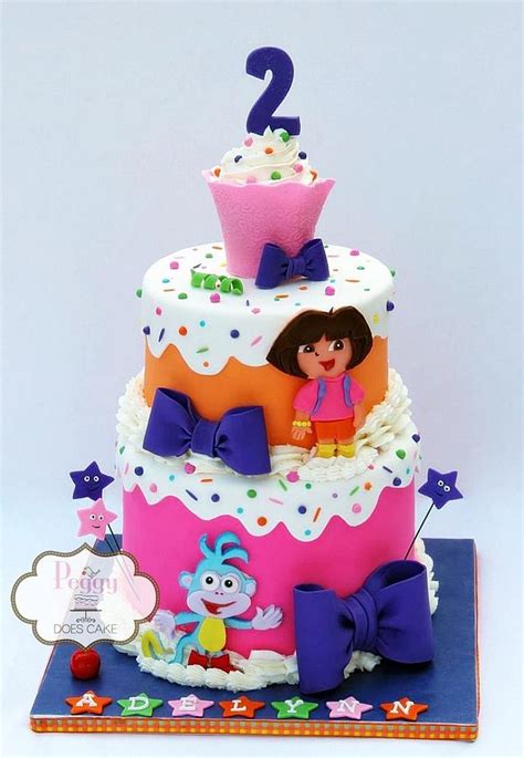 Dora Cake - Decorated Cake by Peggy Does Cake - CakesDecor